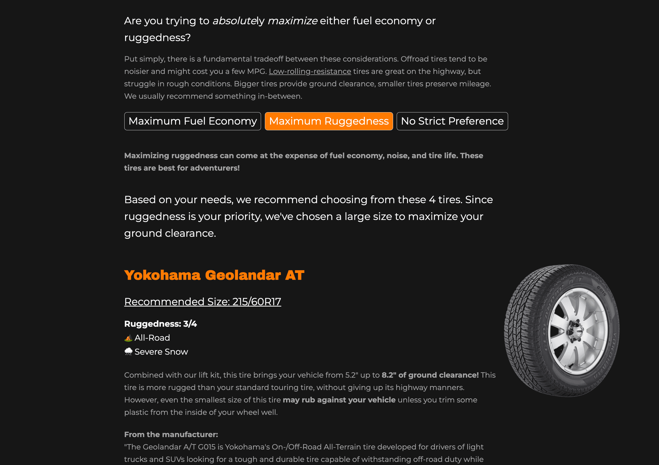 Customer profile user interface